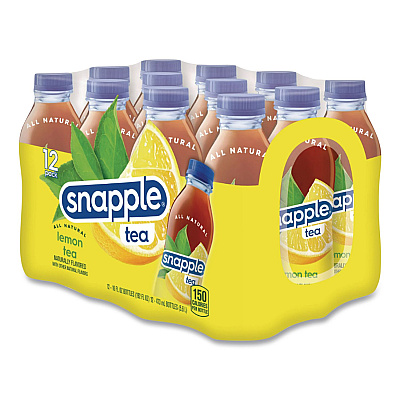 Snapple Flavored Tea, Lemon, 16 oz Bottle, 24/Carton (CAD00786)