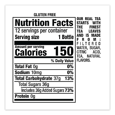 Snapple Flavored Tea, Lemon, 16 oz Bottle, 24/Carton (CAD00786)