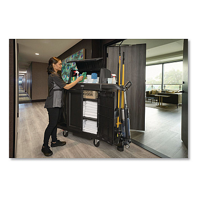 Locking Door Kit, for Rubbermaid Commercial 2202581/2202527/2202585, Resin, Black (2202525)