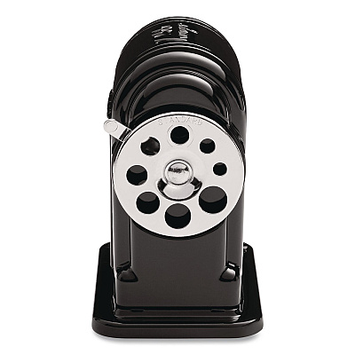 X-ACTO Ranger 55 Classroom Manual Pencil Sharpener, Manually-Powered, 3.25 x 6 x 5.5, Black, 6/Carton (1001CT)