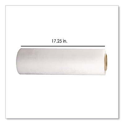 Fortitude Polyethene Stretch, 17.25" x 1,500 ft, 28-Gauge, Clear, 4 Rolls/Carton (18281500)