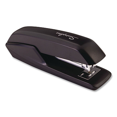 Swingline Standard Full Strip Desk Stapler, Eco Version, 15-Sheet Capacity, Black, 12/Carton (54501ECT)
