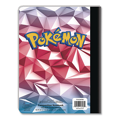 Innovative Designs Licensed Composition Book, Pokemon, Wide/Legal Rule, Multicolor Cover, (100) 9.75 x 7.5 Sheets (716136POKSA)