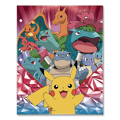 Innovative Designs Licensed Two-Pocket Folder, Pokeman, Side: 3-Hole Punched, Accommodates (50) 11 x 8.5 Sheets, Multicolor (716137POKSA)