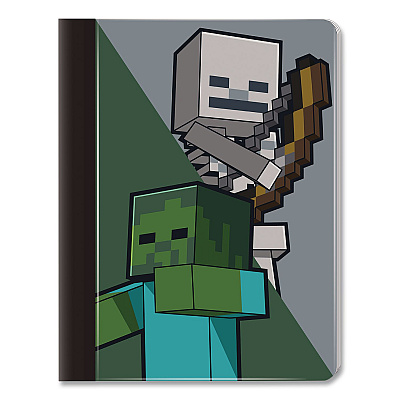 Innovative Designs Licensed Composition Book, Minecraft, Wide/Legal Rule, Multicolor Cover, (100) 9.75 x 7.5 Sheets (717251MCRSA)