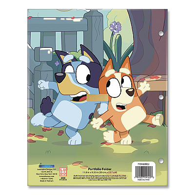 Innovative Designs Licensed Two-Pocket Folder, Bluey and Bingo, Side: 3-Hole Punched, Accommodates (50) 11 x 8.5 Sheets, Multicolor (719160BLUSA)
