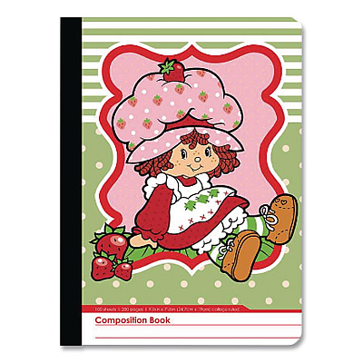 Inkology Licensed Composition Book, Randomly Assorted Strawberry Shortcake Cover Designs, Medium/College Rule, (100) 9.75 x 7.5 Sheets (4679612PDQ)