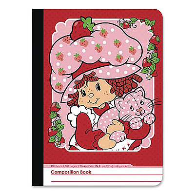 Inkology Licensed Composition Book, Randomly Assorted Strawberry Shortcake Cover Designs, Medium/College Rule, (100) 9.75 x 7.5 Sheets (4679612PDQ)
