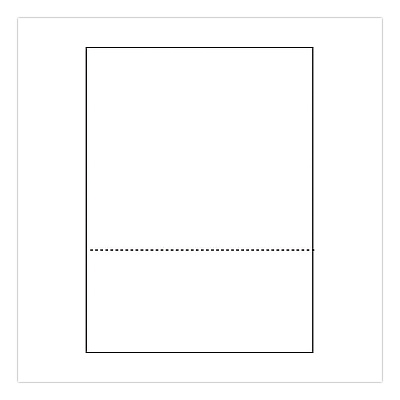 Alliance Rubber Rubber Rubber Perforated Laser Cut Sheets, 92 Bright, Micro-Perforated 3.67" from Bottom, 20 lb Bond Weight, 8.5 x 11, White, 500/Ream (30040)