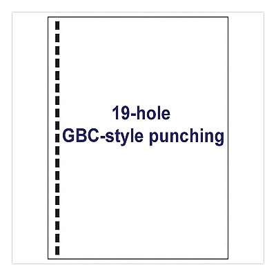 Alliance Rubber Rubber Rubber Punched Laser Cut Sheets, 92 Bright, Side: 19-Hole, 20 lb Bond Weight, 8.5 x 11, White, 500 Sheets/Ream, 5 Reams/Carton (30771)