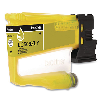 Brother LC506 INKvestment, High-Yield Ink, 1,500 Page-Yield, Yellow (LX506XLYS)