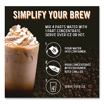 Java House Cold Brew Coffee Concentrate, Decaf Black, 32 oz Bottle (HFP01809)