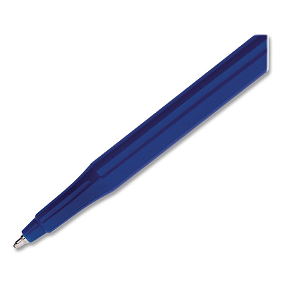 Paper Mate Eraser Mate Ballpoint Pen, Stick, Medium 1 mm, Blue Ink, Blue Barrel, Dozen (3910158)