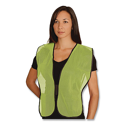 PIP Hook and Loop Safety Vest, One Size Fits Most, Lime (3000800LY)
