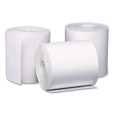 Iconex BPA-Free Thermal POS Rolls, 0.5" Core, 3.13" x 119 ft, White, 50/Carton (05210CT)