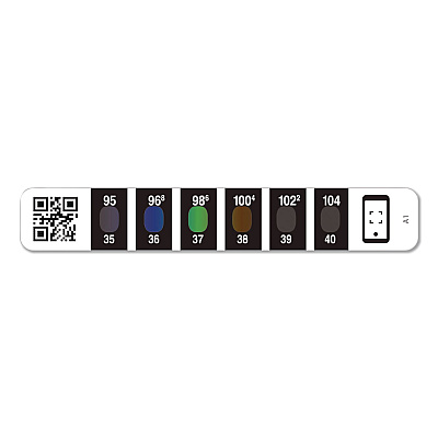 SpotSee Liquid Crystal Forehead Thermometer, 100/Pack (C8720ST)