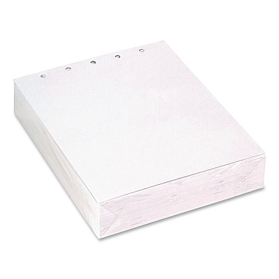 Printworks Punched Paper, 92 Bright, Top: 5-Hole, 20 lb Bond Weight, 8.5 x 11, White, 500/Ream (04108)