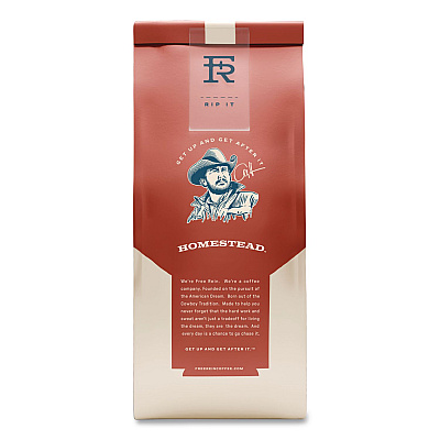 Free Rein Whole Bean Coffee, Homestead, 12 oz Bag (FRE36401)