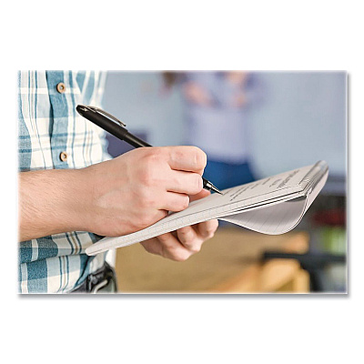 Earthwise by Ampad Recycled Reporter's Notepad, White Cover, Gregg Rule, (70) White 4 x 8 Sheets, Dozen (25280DZ)