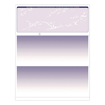 VersaCheck Custom Business Checks, Prestige Pattern, 8.5 x 11, Blue, 250 Sheets (GLO921800F00)