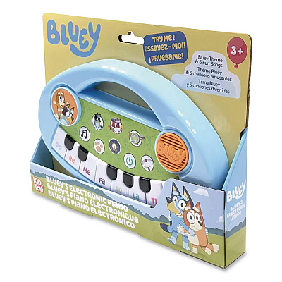 Bluey Music Time Band Electric Piano, Ages 3 and Up, Blue/Green/White (18001)