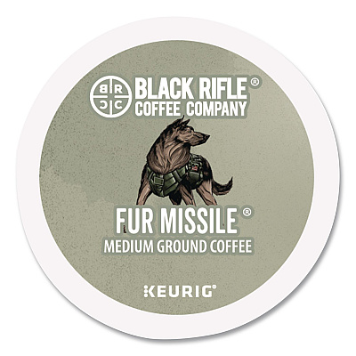 Black Rifle Coffee Company Fur Missile Coffee K-Cups, 22/Box (5510)
