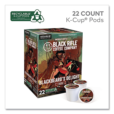 Black Rifle Coffee Company Blackbeard's Delight Coffee K-Cups, 22/Box (0430)