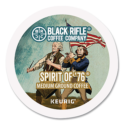 Black Rifle Coffee Company Spirit of '76 Coffee K-Cups, 22/Box, 4 Boxes/Carton (0501CT)