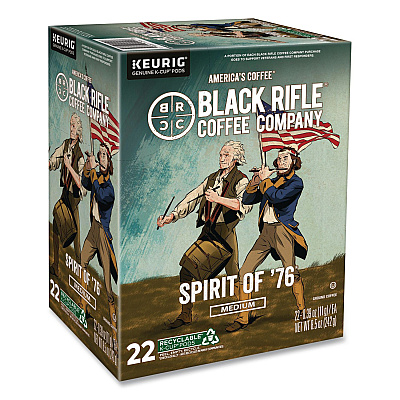Black Rifle Coffee Company Spirit of '76 Coffee K-Cups, 22/Box, 4 Boxes/Carton (0501CT)