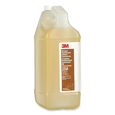 3M HB Quat Disinfectant Cleaner Concentrate 25A, 0.5 gal Bottle, 4/Carton (25ACT)
