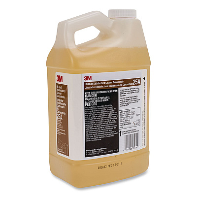 3M HB Quat Disinfectant Cleaner Concentrate 25A, 0.5 gal Bottle, 4/Carton (25ACT)