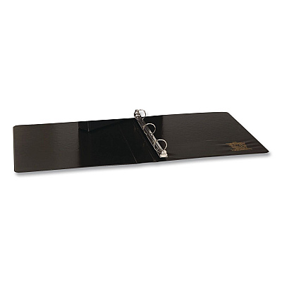Simply Round Ring View Binder, 3 Rings, 0.5" Capacity, Black, 12/Carton (2373821683)