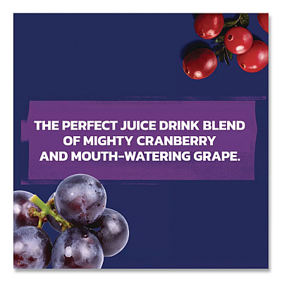 Ocean Spray Cran-Grape Juice, 15.2 oz Bottle, 12/Carton (24343656)