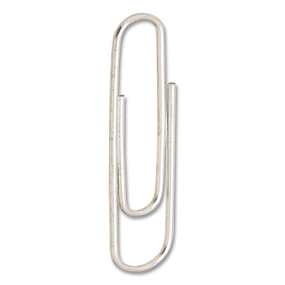 Officemate Super Premium Giant Paper Clips, Jumbo, Smooth, Silver, 100/Box, 10 Boxes/Carton (659939)