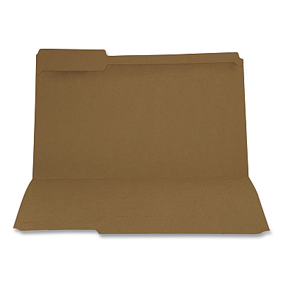 Pendaflex Reinforced Top-Tab File Folders, 2/5-Cut Tabs, Letter, Brown Kraft, 100/Box (RK15225RE)