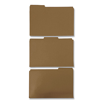 Pendaflex Reinforced Top-Tab File Folders, 2/5-Cut Tabs, Letter, Brown Kraft, 100/Box (RK15225RE)