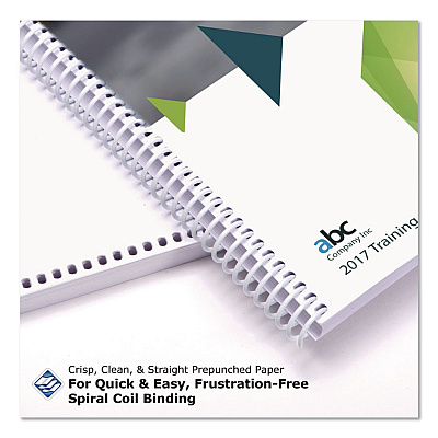 Printworks Punched Paper, 92 Bright, Top: 5-Hole, 20 lb Bond Weight, 8.5 x 11, White, 500/Ream (04108)