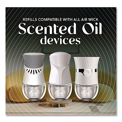 Air Wick Vibrant Scented Oil Warmer Refill, Island Coconut and Warm Sands, 0.67 oz, 2/Pack (6233801050)