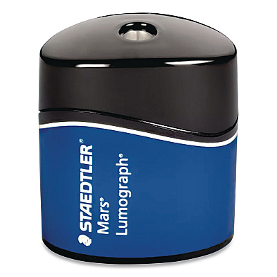 Staedtler Mars Lumograph Manual Pencil Sharpener, 2.5", Blue (511100BKA6)