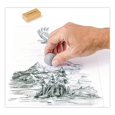 Staedtler Assorted Art Erasers, For Pencil Marks, Square Block/Rectangular Block, Assorted Colors, 2/Pack (525925BK2)