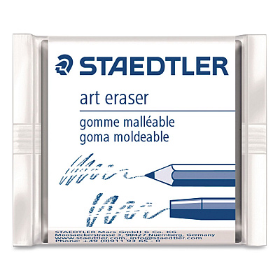 Staedtler Assorted Art Erasers, For Pencil Marks, Square Block/Rectangular Block, Assorted Colors, 2/Pack (525925BK2)