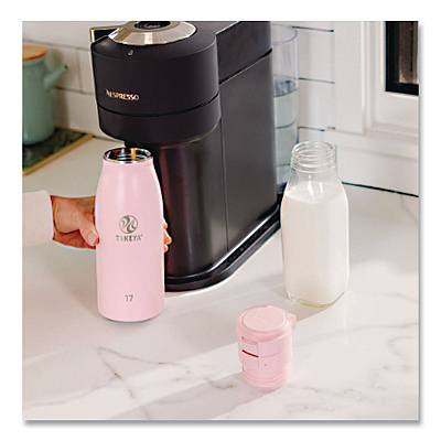 TAKEYA Traveler Stainless Steel Vacuum Insulated Travel Mug, 17 oz, Blush (52207)