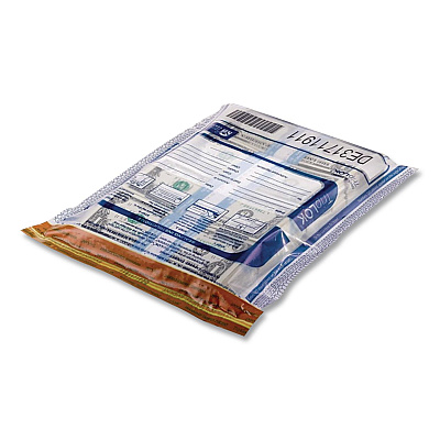 TripLOK Deposit Bag, Plastic, 9" x 12", White, 100/Pack (585032)