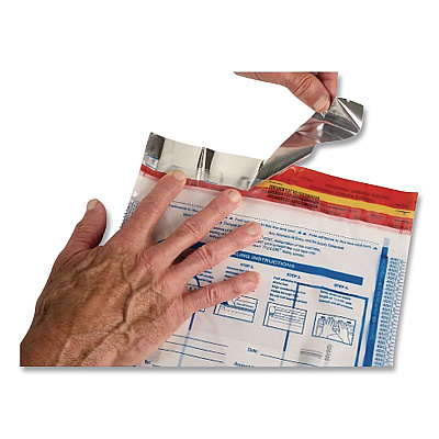 TripLOK Deposit Bag, Plastic, 9" x 12", White, 100/Pack (585032)