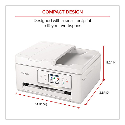 Canon PIXMA TR7820 Inkjet Printer, Copy/Print/Scan (6258C002)