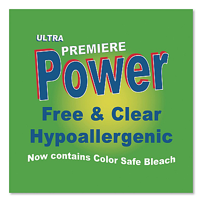 Ultra Premiere Premiere Power Laundry Detergent, HE Compatible, Free and Clear, 40 lb Pail (CQC040SPEC)