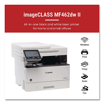 Canon imageCLASS MF462dw II Laser Printer, Copy/Fax/Print/Scan (7188C015)