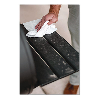 Crocodile Cloth Grill Cleaning Cloths, 10 x 15, White, 80/Pack (6600080)