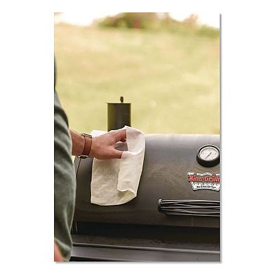 Crocodile Cloth Grill Cleaning Cloths, 10 x 15, White, 80/Pack (6600080)