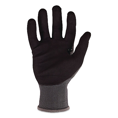 ergodyne ProFlex 7043 ANSI A4 Nitrile Coated CR Gloves, EN388: 4X42D, 7.5" Long, 3X-Large (12), Gray, Pair (10527)
